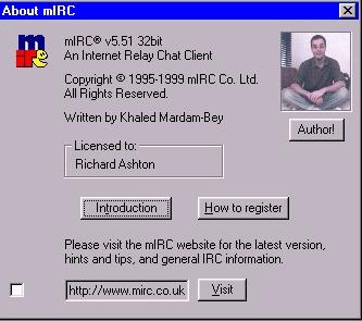 my copy of mIRC is licenced... is yours?